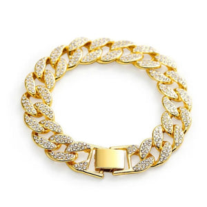 Hipster Full Diamond Chunky Cuban Bracelet