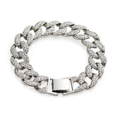 Hipster Full Diamond Chunky Cuban Bracelet