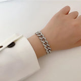 Hipster Full Diamond Chunky Cuban Bracelet