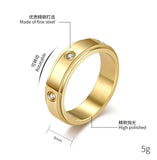 Couples Wedding Ring Set CZ Spinner Engagement Men's Tungsten Carbide Band