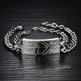 Real Love Stainless Steel Bangle Couple Bracelet Jewelry Gift