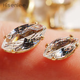 AAA 4x8/5x10mm CZ Marquise Stone Zircon Claw DIY Jewelry