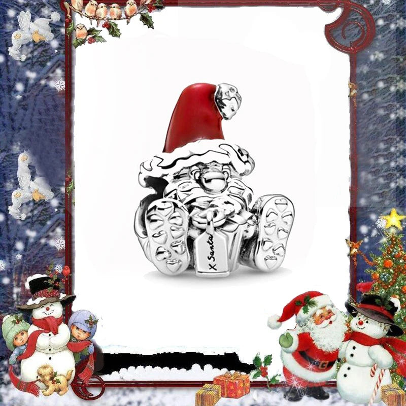 Hiver Nouveau Style 100% Argent 925 Renne Santa Bijoux De Bricolage