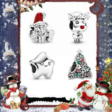 Hiver Nouveau Style 100% Argent 925 Renne Santa Bijoux De Bricolage
