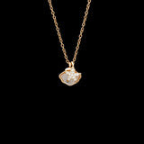 925 Silver Starfish Shell Necklace Soft Pottery