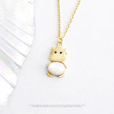 925 Sterling Silver Cattle Pendant Necklace Women Jewelry