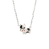 925 Sterling Silver Cattle Pendant Necklace Women Jewelry