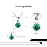 925 Silver Birthstone Zircon Ear Stud Earrings Gem Cartilage Jewelry