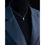 925 Silver Crown Pendant Necklace Chain Choker Gift