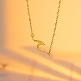 925 Silver Necklace Round Pendants Clavicalis Chain Choker Girl Gift