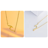 925 Silver Necklace Round Pendants Clavicalis Chain Choker Girl Gift