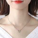 Hiyong Beating Heart Necklace - Sterling 925 Silver Heart Pendant