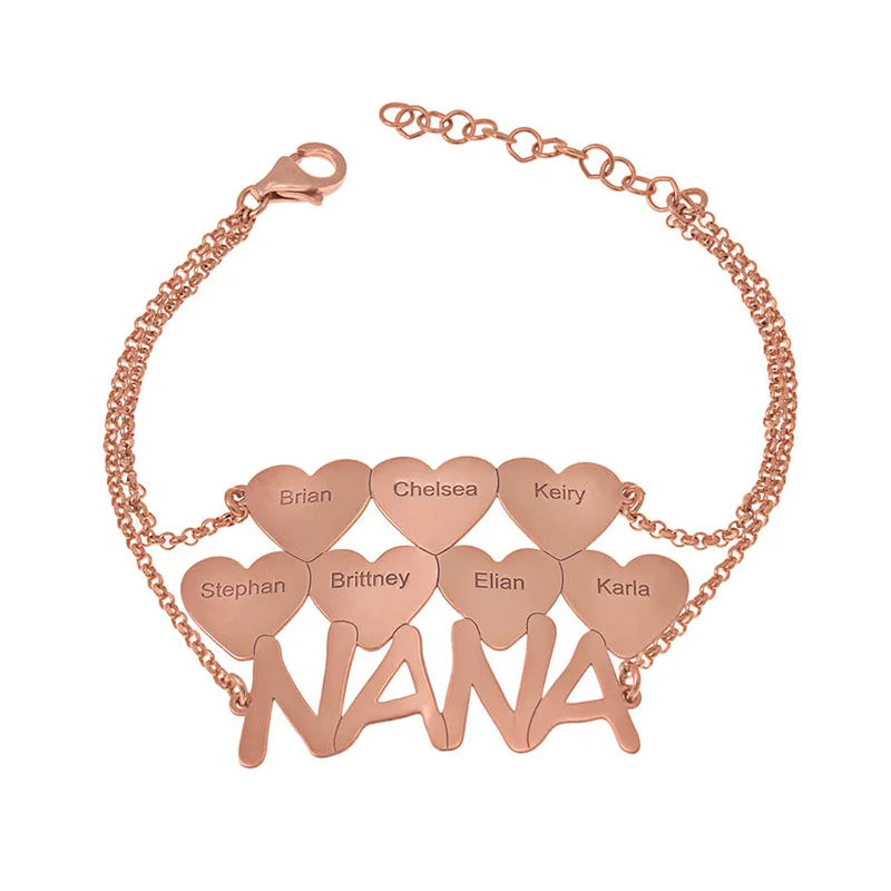 Hiyong Bracelet, Personalized Nameplate Women Jewelry Bangle Bracelet