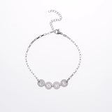 Hiyong Personalized Disc Letter Bracelet Charm Name Jewelry