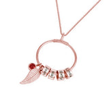 Hiyong Name Necklace Birthstone Personailzed Name Necklaces Mother's Beads
