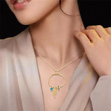 Hiyong Name Necklace Birthstone Personailzed Name Necklaces Mother's Beads