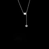 Hiyong 925 Silver Waist Pendent Necklace Wedding Jewelry