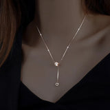 Hiyong 925 Silver Waist Pendent Necklace Wedding Jewelry