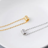 Hiyong Sterling Silver Small Waist Pendent Necklace Women Jewelry