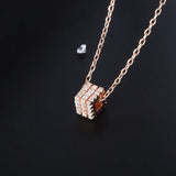 Hiyong Sterling Silver Small Waist Pendent Necklace Women Jewelry