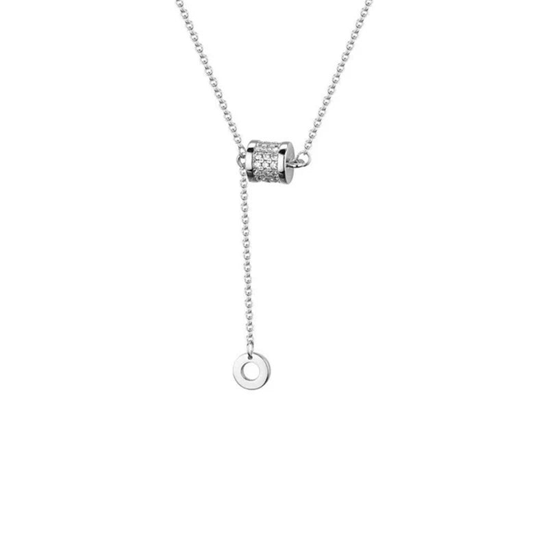 Hiyong 925 Silver Waist Pendent Necklace Wedding Jewelry