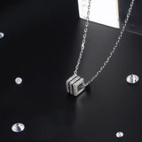 Hiyong Sterling Silver Small Waist Pendent Necklace Women Jewelry