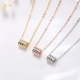 Hiyong Sterling Silver Small Waist Pendent Necklace Women Jewelry