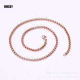 Hmeey Rope Chain Necklace Stainless Steel Pendant