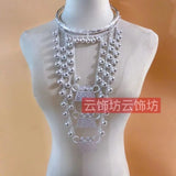 Hmong Miao Woman Xauv Dance Party Collar Necklace Jewelry