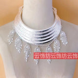 Hmong Miao Adult Xauv Dance Collar Necklace Jewelry