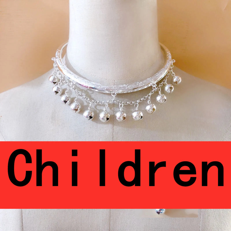 Hmong Miao Kid Xauv Dance Party Collar Necklace Jewelry