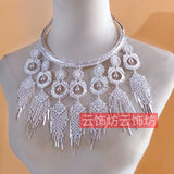 Hmong Miao Xauv Dance Party Year Collar Necklace Jewelry Torques Choker