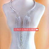 Hmong MiaoXauv Dance Party Year Collar Necklace Jewelry Torques Choker