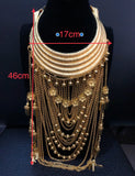 Hmong Woman Collar Necklace Miao Jewelry Five Layer Dance