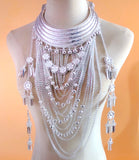 Hmong Woman Collar Necklace Miao Jewelry Five Layer Dance