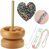 Wooden Bead Spinner for DIY Craft Jewelry L0105
