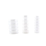 Plastic Round Clear Box Jewelry Storage Organizer L0051