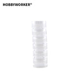 Plastic Round Clear Box Jewelry Storage Organizer L0051