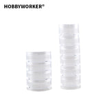 Plastic Round Clear Box Jewelry Storage Organizer L0051
