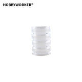 Plastic Round Clear Box Jewelry Storage Organizer L0051