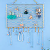 Rectangle EarBracelets Storage Hanger Mounted Jewelry Organizer