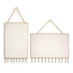 Grid Rectangle Ring Earring Bracelets Storage Hanger Display Rack