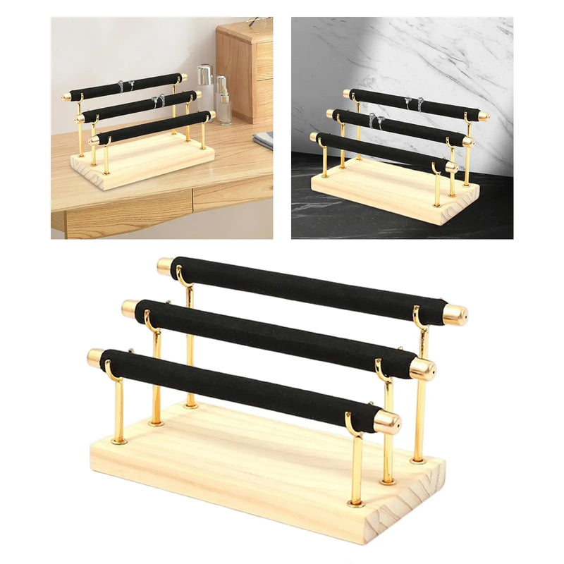 Flannel Holder Jewelry Display Stand Bracelets Wrist Watch Rack