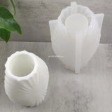 Ruffle Pattern Epoxy Casting Mold Storage Jar Mold