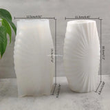 Ruffle Pattern Epoxy Casting Mold Storage Jar Mold