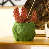 Resin Mold Lion Flower Pot Silicone Epoxy Molds DIY Jewelry Storage Box