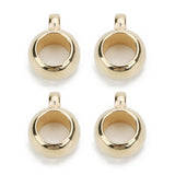100pcs CCB Clip Clasp Beads - Tube Bead Rose Golden Plated Spacer Loose Beads