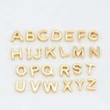 1.4MM 14K Plated Brass A-Z Alphabet Letter Charms Pendants DIY Jewelry Making