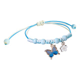 Antique Butterfly Bracelet & Rose Earrings Set