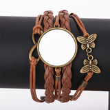 High Jewelry Sublimation Blank Leather Bangle Bracelet 10pcs/lot